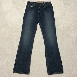 Eddie Bauer Bootcut High Rise Denim Jeans | 8 Tall